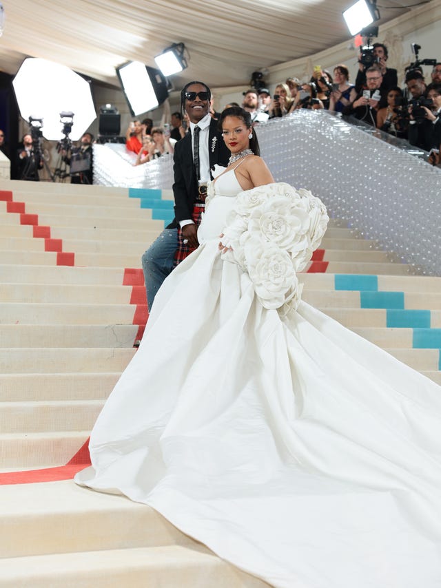 Rihanna Wore an Artful Interpretation of Bridal Wear to the 2023 Met Gala