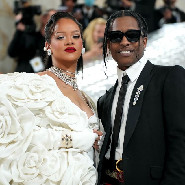new york, new york may 01 rihanna and a$ap rocky attend the 2023 met gala celebrating karl lagerfeld a line of beauty at metropolitan museum of art on may 01, 2023 in new york city photo by jeff kravitzfilmmagic
