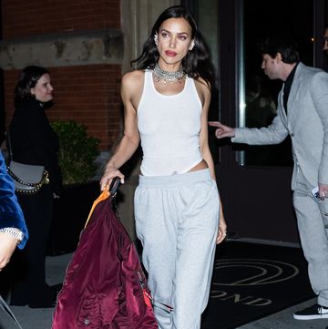 new york, new york may 01 irina shayk is seen in noho on may 01, 2023 in new york city photo by gothamgc images