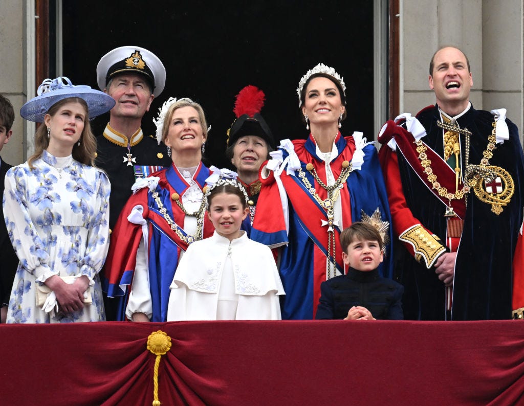 Sophie, Duchess of Edinburgh, attends coronation in white dress