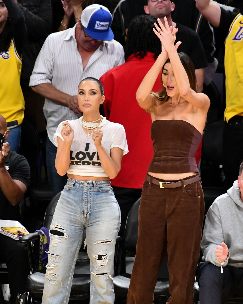 Kim Kardashian Wears A T-Shirt Printed With Sister Kendall Jenner’s ...