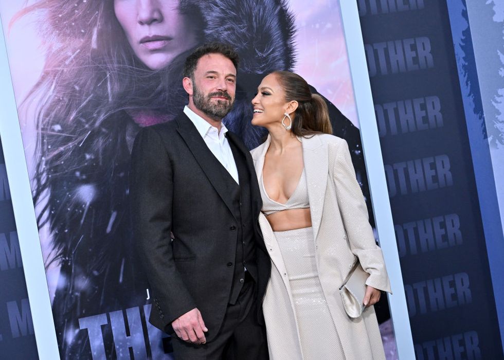Jennifer Lopez and Ben Affleck Share Kiss at ‘The Mother’ Premiere