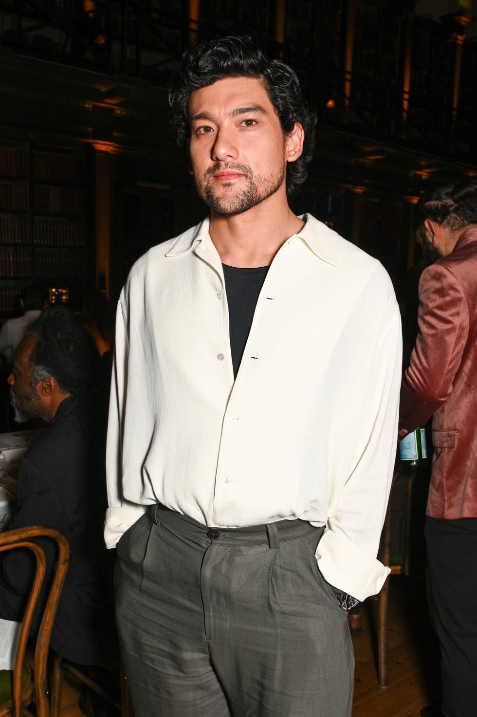 London, England May 11th: Will Sharpe visits the Montblanc "The library spirit" Event in the Lumley Library on May 11, 2023 in London, England. (Photo by Dave Benett/Getty Images for Montblanc)