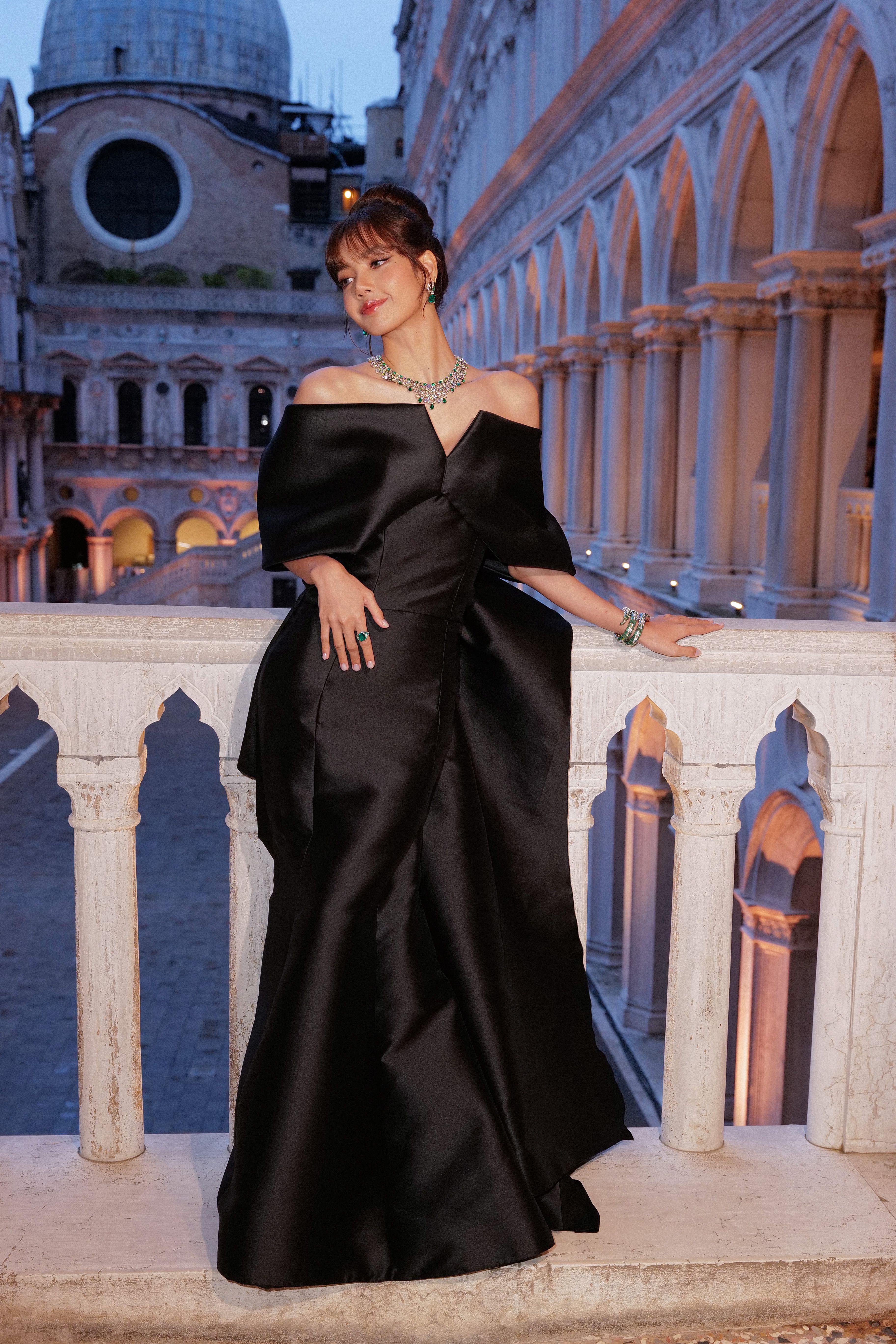 Blackpink's Lisa Epitomizes Elegance in an Off-the-Shoulder Gown