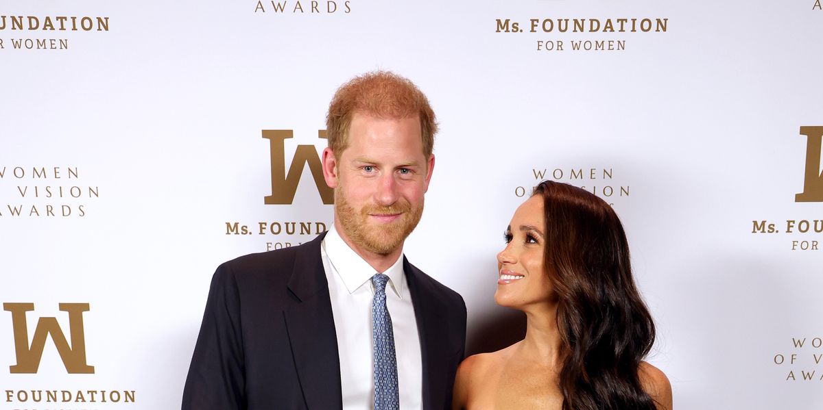 Meghan Markle Wore a Stunning Gold Front Slit Dress at Ms Foundation Awards