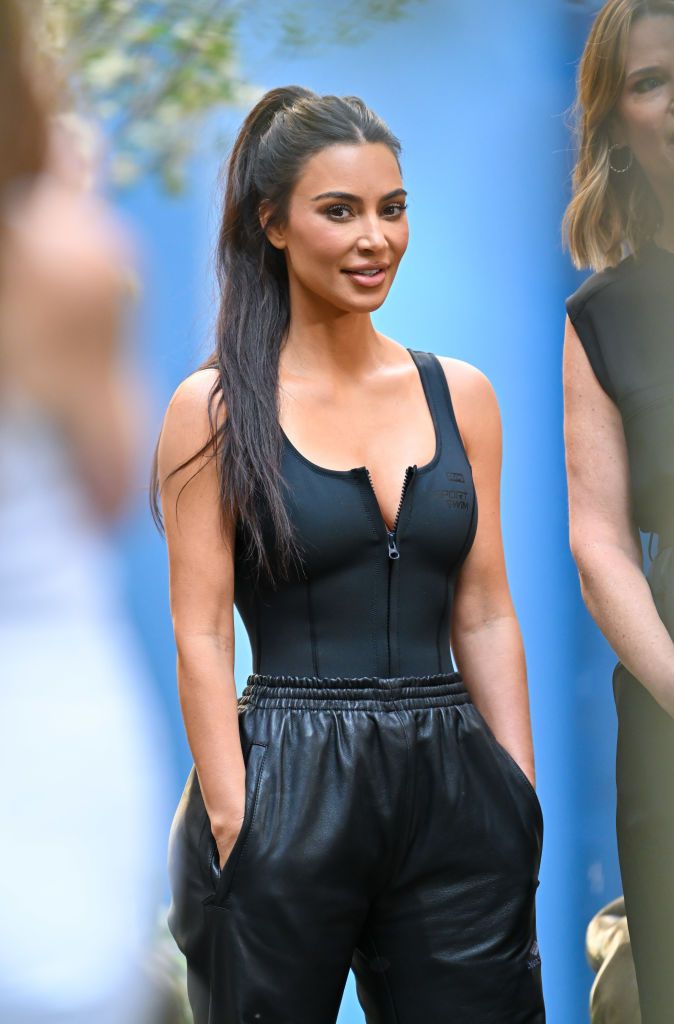 new york, new york may 16 kim kardashian is seen in rockefeller center on may 16, 2023 in new york city photo by james devaneygc images