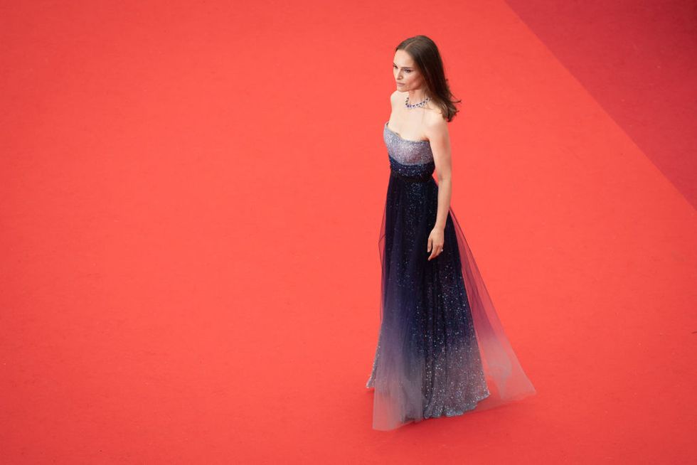 cannes, france may 19 editors note image has been digitally retouched natalie portman attends the the zone of interest red carpet during the 76th annual cannes film festival at palais des festivals on may 19, 2023 in cannes, france photo by francois g durandgetty images