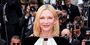 cannes, france may 20 cate blanchett attends the killers of the flower moon red carpet during the 76th annual cannes film festival at palais des festivals on may 20, 2023 in cannes, france photo by marc piaseckifilmmagic