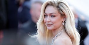 cannes, france may 21 gigi hadid attends the firebrand le jeu de la reine red carpet during the 76th annual cannes film festival at palais des festivals on may 21, 2023 in cannes, france photo by pascal le segretaingetty images