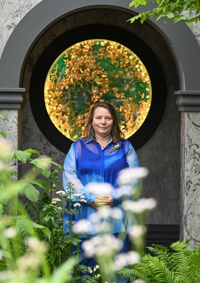 london, england may 22 joanna scanlan attends the 2023 chelsea flower show at royal hospital chelsea on may 22, 2023 in london, england photo by jeff spicergetty images