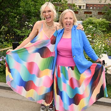 london, england may 22 jo whiley and deborah meaden attends the 2023 chelsea flower show at royal hospital chelsea on may 22, 2023 in london, england photo by jeff spicergetty images