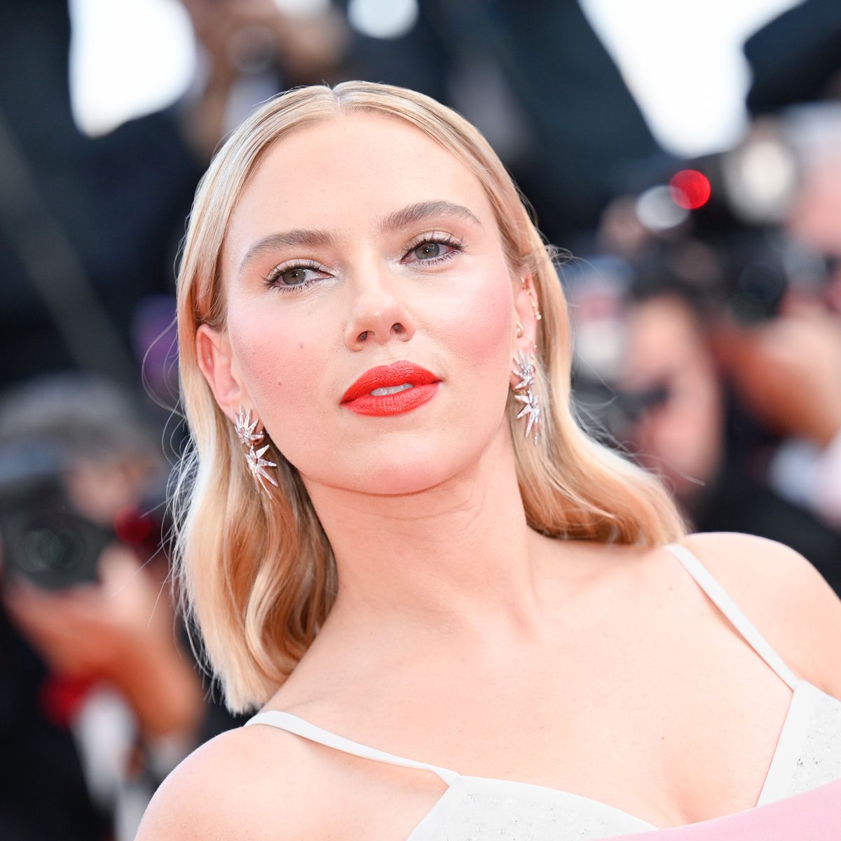 Scarlett Johansson's Cannes Look Gave Us a Great View of Her Back