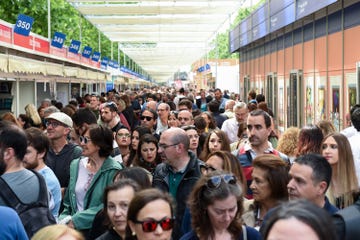 madrid, spain may 27 numerous people attend the second day of the madrid book fair 2023, in the retiro park, on 27 may, 2023 in madrid, spain this 82nd edition of the fair is held under the slogan 'we are of science and letters', which is why naukas, the largest platform for the popularization of science in spanish, and the csic spanish national research council are also present the fair has a total of 36 booths lined up plus 24 in the central area of the route and will be open until june 11 photo by gustavo valienteeuropa press via getty images