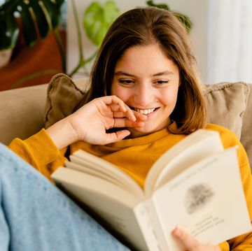 a person reading a book