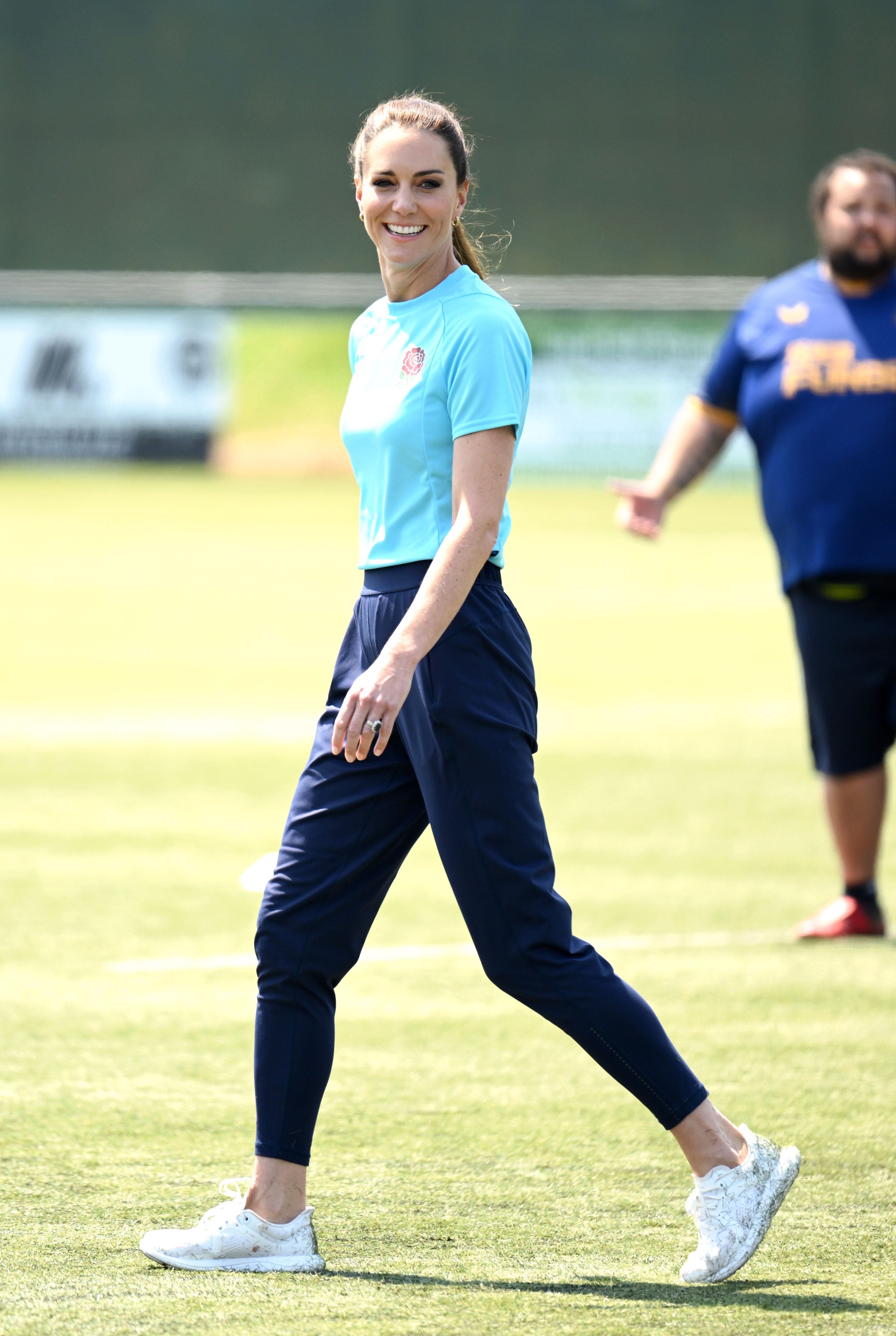 Princess Kate Gets Sporty With High Pony on the Rugby Pitch — Shop