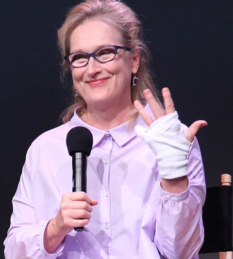 Meryl Streep, while recovering from "avocado hand."