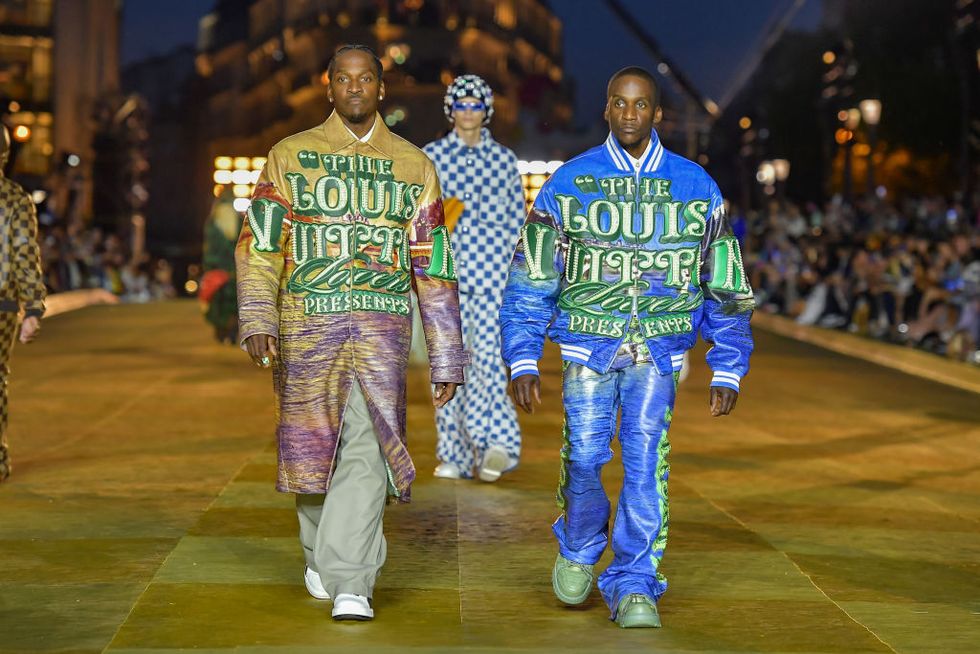 paris, france june 20 editorial use only for non editorial use please seek approval from fashion house pusha t and no malice walk the runway during the louis vuitton menswear springsummer 2024 show as part of paris fashion week on june 20, 2023 in paris, france photo by dominique charriauwireimage