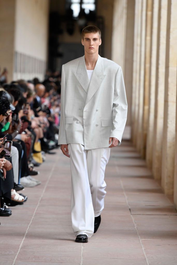 paris, france june 22 a model walks the runway during the givenchy ready to wear springsummer 2024 fashion show as part of the paris men fashion week on june 22, 2023 in paris, france photo by victor virgilegamma rapho via getty images