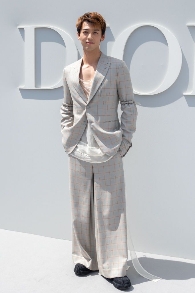 paris, france june 23 editorial use only for non editorial use please seek approval from fashion house ryoma takeuchi attends the dior homme menswear springsummer 2024 show as part of paris fashion week on june 23, 2023 in paris, france photo by marc piaseckiwireimage