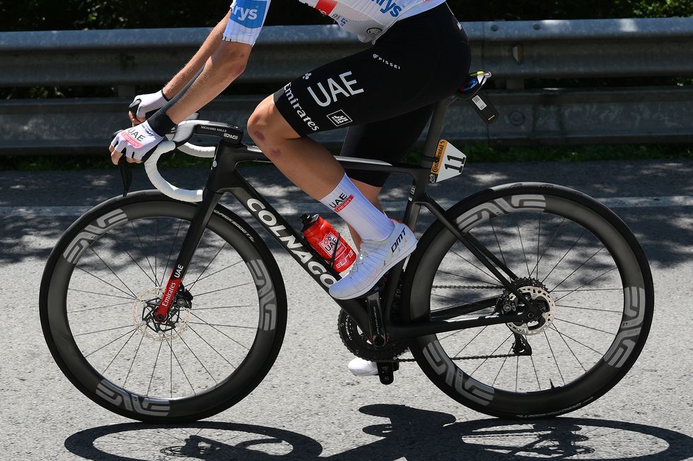 bayonne, france july 03 tadej pogacar of slovenia and uae team emirates white best young jersey competes during the stage three of the 110th tour de france 2023 a 1935km stage from amorebieta etxano to bayonne uciwt on july 03, 2023 in bayonne, france photo by david ramosgetty images