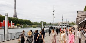paris, france july 04 editorial use only for non editorial use please seek approval from fashion house models walk the runway during the chanel haute couture fallwinter 20232024 show as part of paris fashion week on july 04, 2023 in paris, france photo by thierry chesnotgetty images