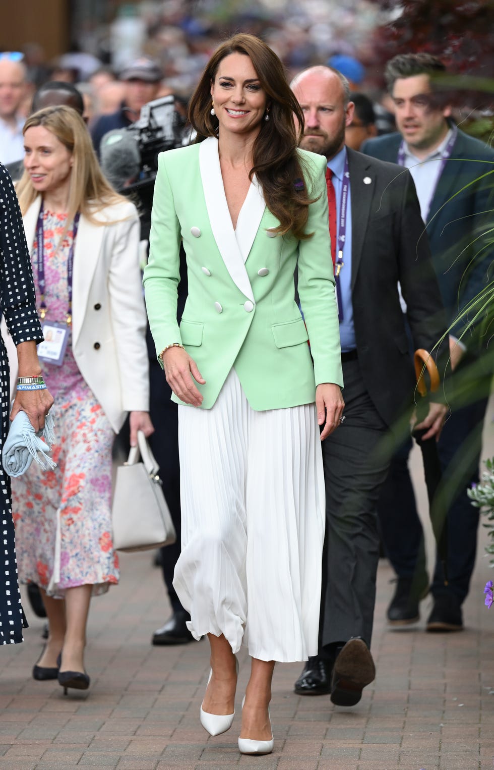 london, england july 04 catherine, princess of wales attends day two of the wimbledon tennis championships at all england lawn tennis and croquet club on july 04, 2023 in london, england photo by karwai tangwireimage