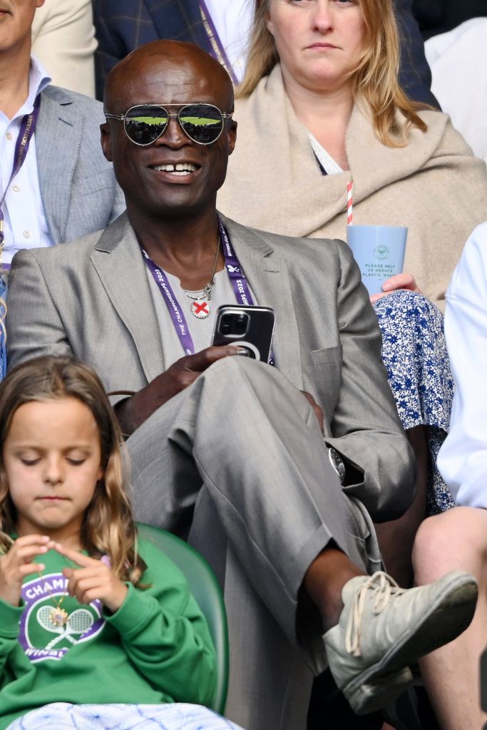 london, england july 05 seal attends day three of the wimbledon tennis championships at all england lawn tennis and croquet club on july 05, 2023 in london, england photo by karwai tangwireimage