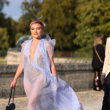 chantilly, france july 05 editors note this imaged contains partial nudity florence pugh attends the valentino haute couture fallwinter 20232024 show as part of paris fashion week at chateau de chantilly on july 05, 2023 in chantilly, france photo by jacopo raulegetty images