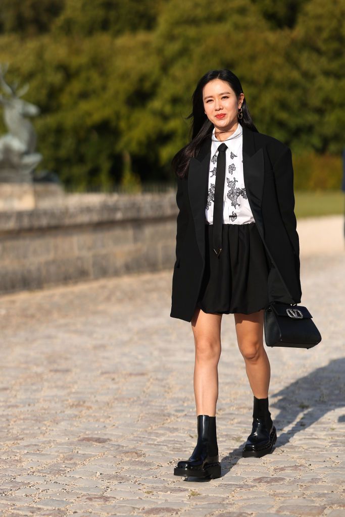chantilly, france july 05 son ye jin attends the valentino haute couture fallwinter 20232024 show as part of paris fashion week at chateau de chantilly on july 05, 2023 in chantilly, france photo by jacopo raulegetty images