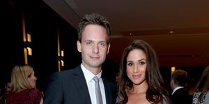 toronto, on   september 11 actors patrick j adams l and meghan markle attend the finca canada fundraiser at tiff 2012 during the toronto international film festival on september 11, 2012 in toronto, canada  photo by alexandra wymangetty images for finca