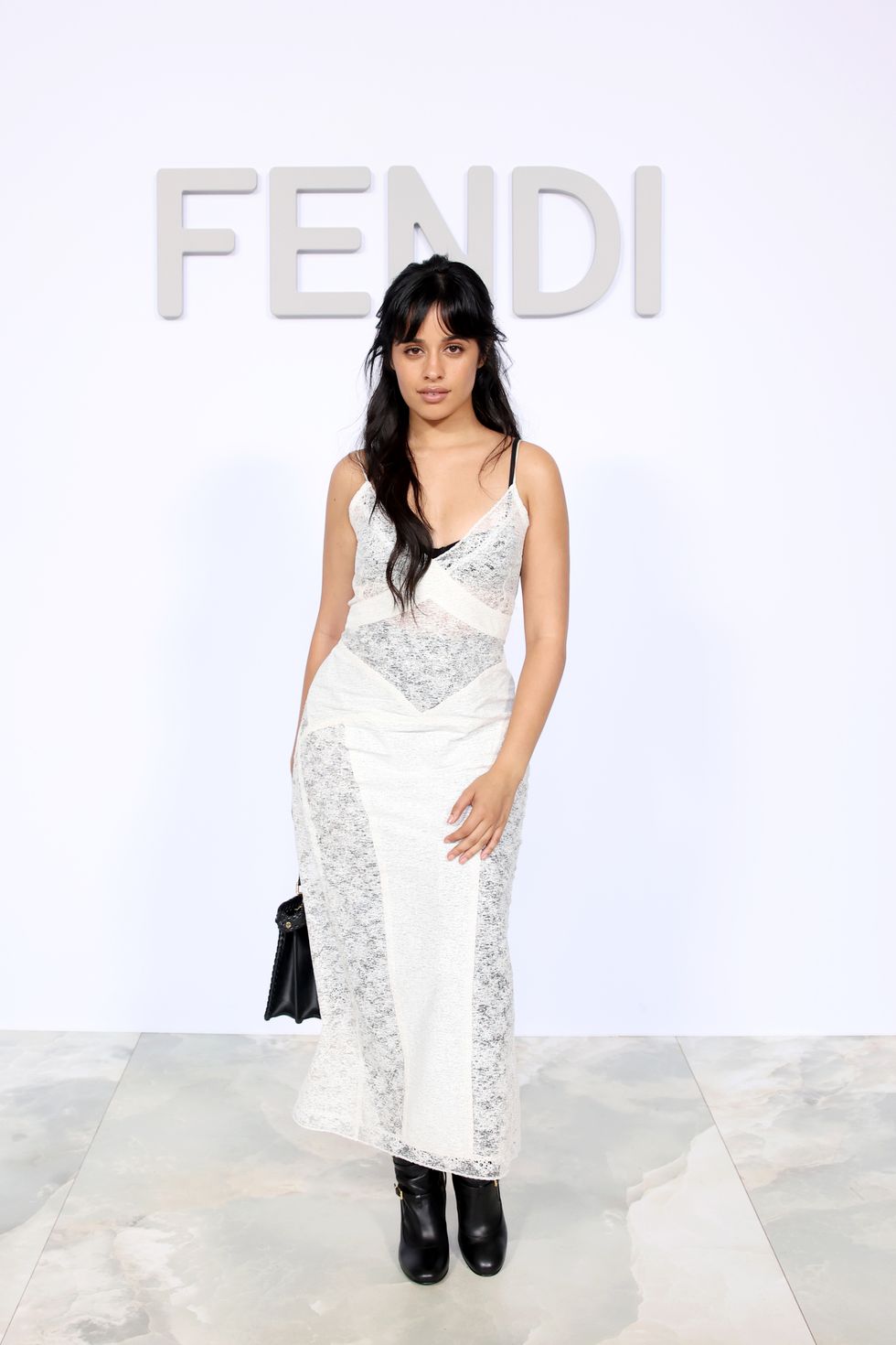 paris, france july 06 camila cabello attends the fendi couture fallwinter 20232024 show at palais brogniart on july 06, 2023 in paris, france photo by daniele venturelligetty images for fendi