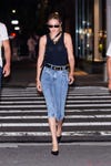 Gigi Hadid's Denim Capri Pants in NYC, Gigi Hadid Revisits One of the Most  Divisive Y2K Trends: Denim Capris