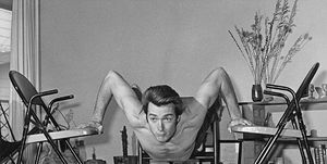 american actor clint eastwood exercising, circa 1960 photo by fpgarchive photosgetty images