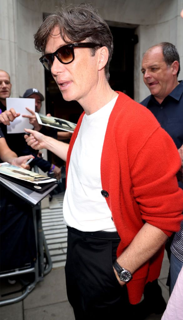 london, england july 13 cillian murphy at bbc radio 2 promoting new movie oppenheimer on july 13, 2023 in london, england photo by neil mockfordgc images