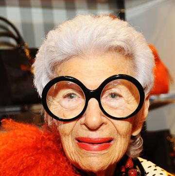 new york, ny october 12 fashion icon iris apfel attends the iris apfel handbag collection launch at henri bendel on october 12, 2012 in new york city photo by desiree navarrogetty images