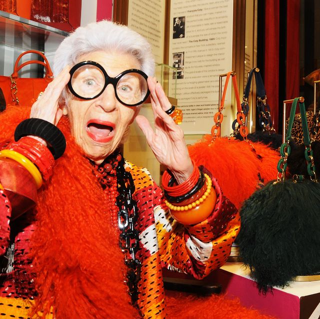 new york, ny   october 12 fashion icon iris apfel attends the iris apfel handbag collection launch at henri bendel on october 12, 2012 in new york city  photo by desiree navarrogetty images