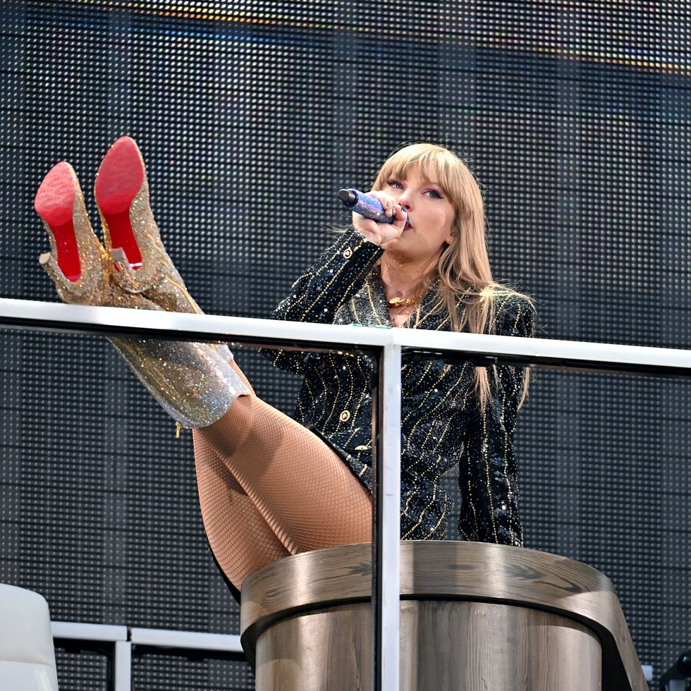 denver, colorado july 14 editorial use only taylor swift performs onstage during taylor swift the eras tour at empower field at mile high on july 14, 2023 in denver, colorado photo by tom coopertas23getty images for tas rights management