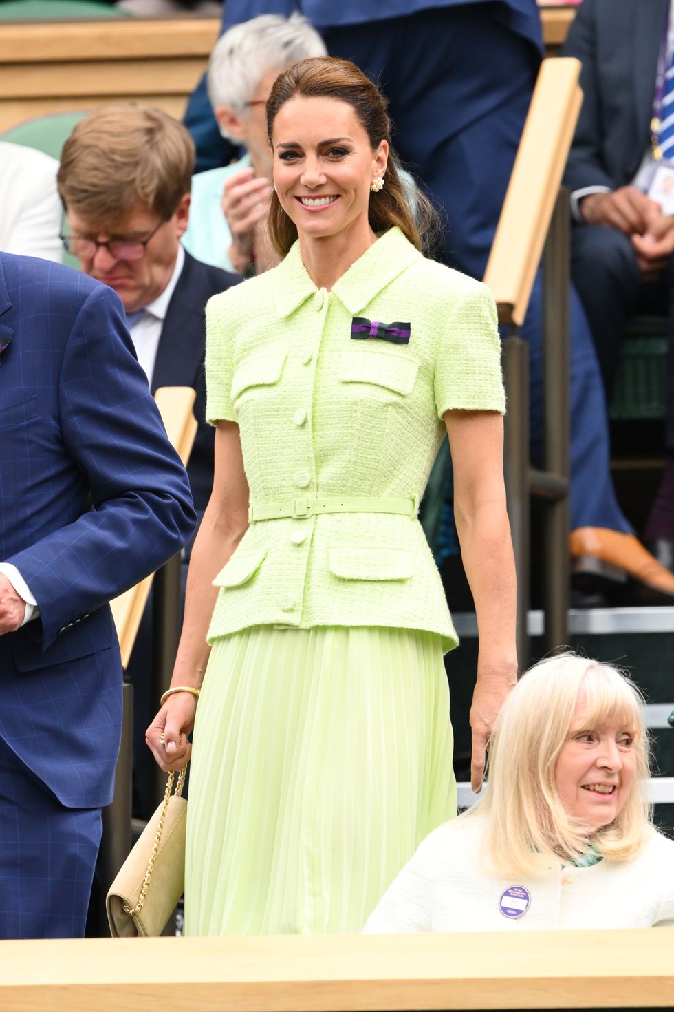 Kate Middleton Glows in a Bright Green Ensemble at Wimbledon Women's Finals