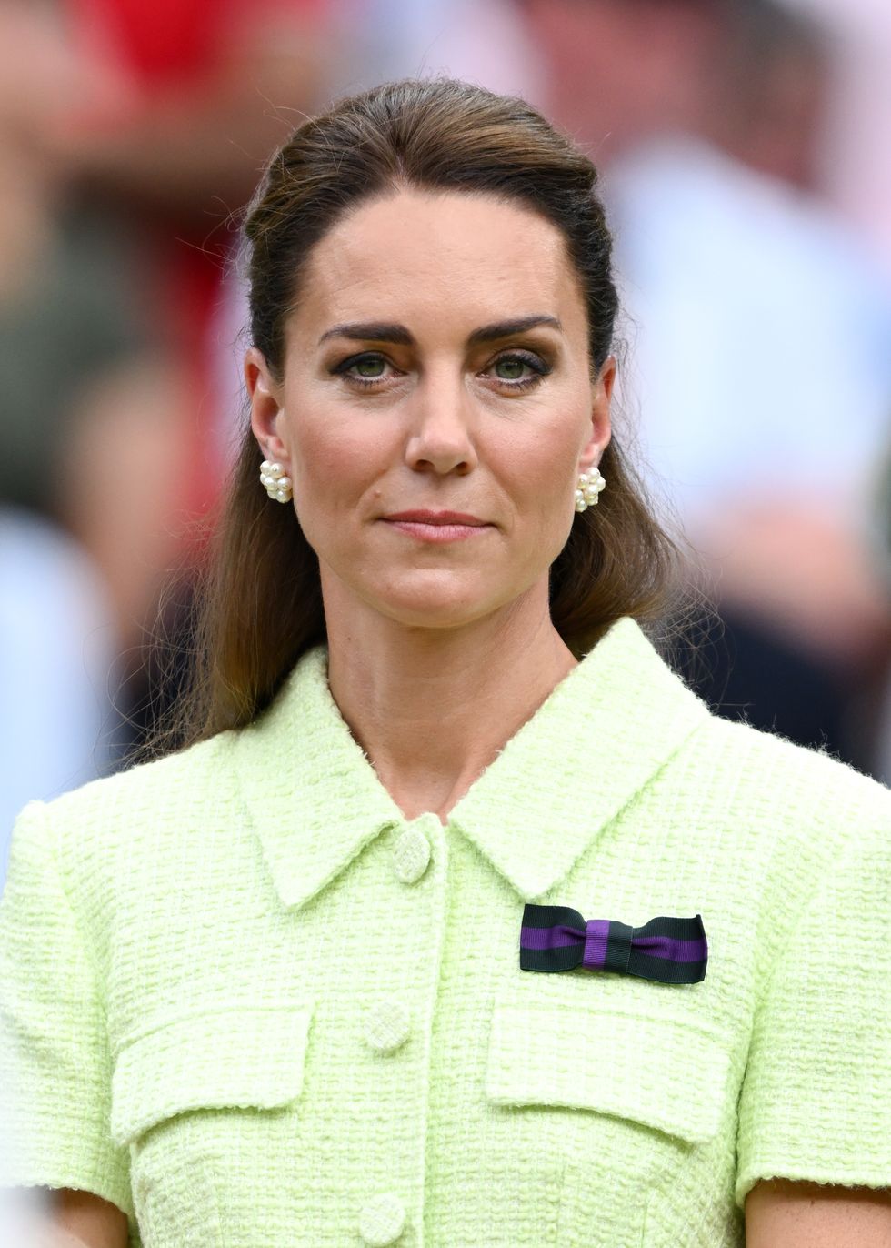 london, england july 15 catherine, princess of wales attends day thirteen of the wimbledon tennis championships at all england lawn tennis and croquet club on july 15, 2023 in london, england photo by karwai tangwireimage
