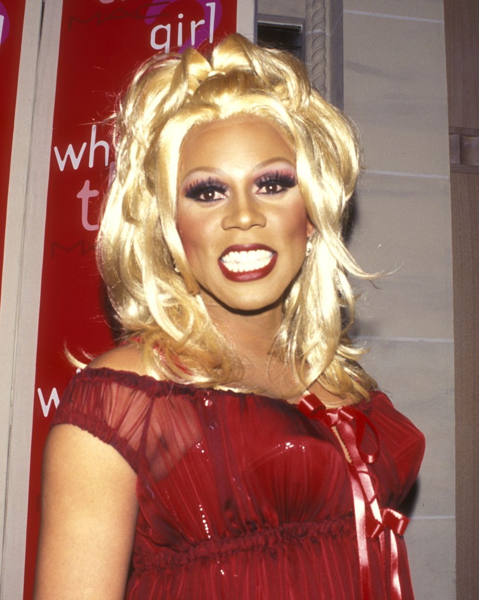 performer rupaul attends the press conference to announce rupaul as mac cosmetics first face of mac on march 1, 1995 at henri bendel in new york city, new york photo by ron galella, ltdron galella collection via getty images