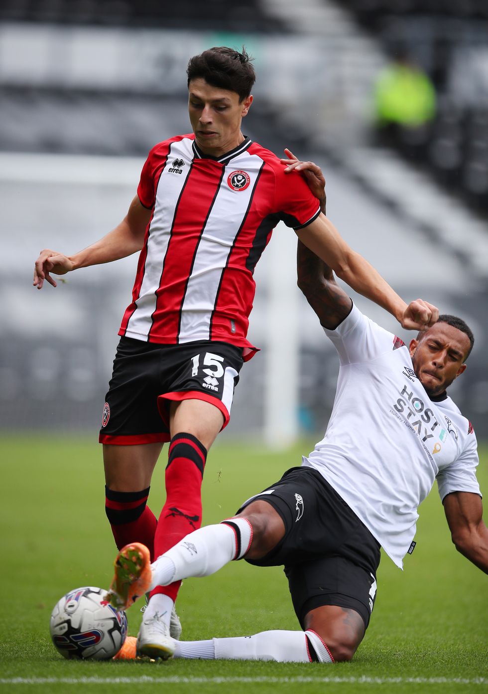 derby, england july 29 anel ahmedhodzic of sheffield united during the pre season friendly match between derby county and sheffield united at pride park on july 29, 2023 in derby, united kingdom photo by sportimagesheffield united fc via getty images