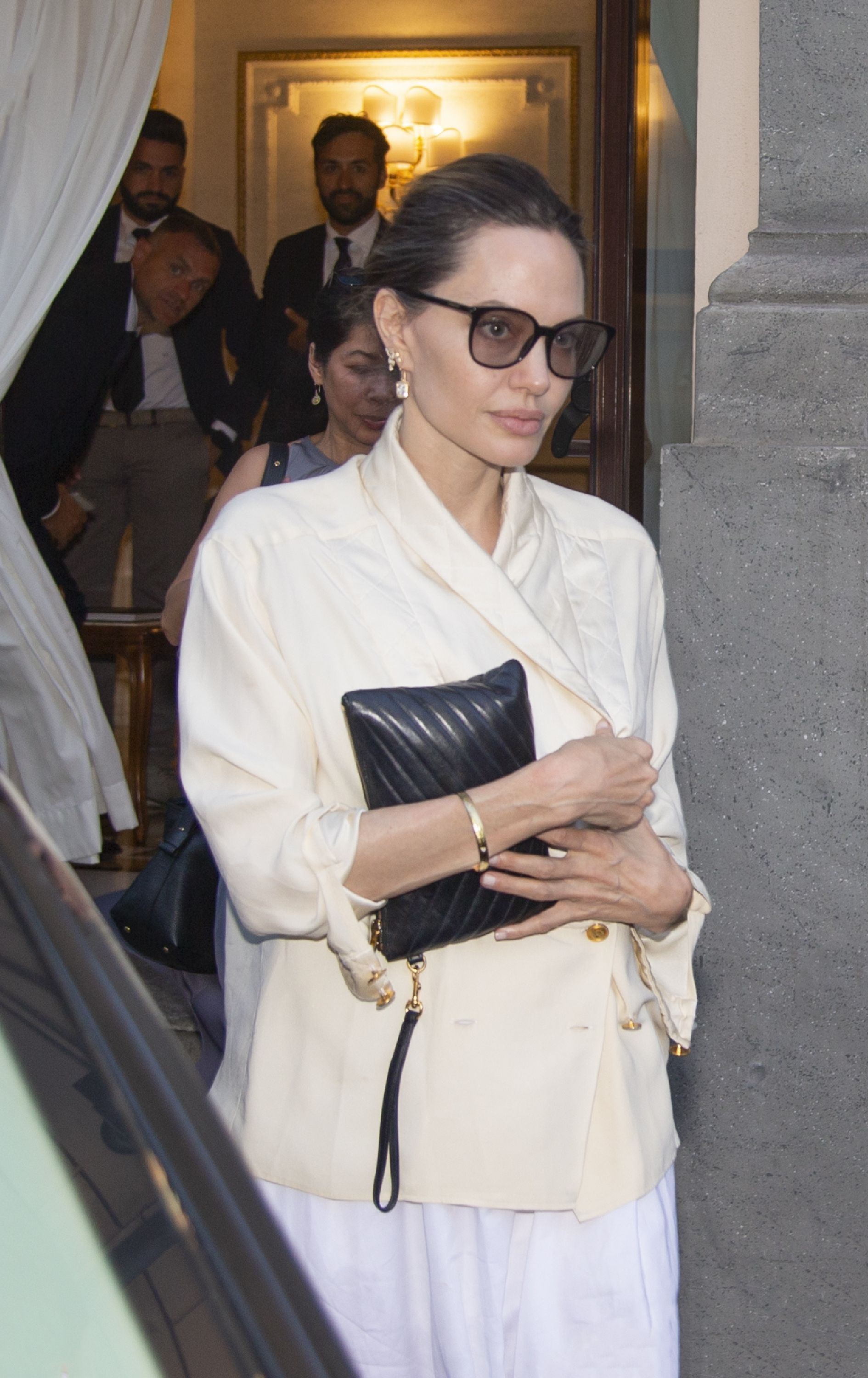 Angelina Jolie Takes Her Timeless, Sophisticated Street Style to Rome
