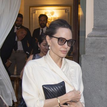rome, italy july 30 angelina jolie is seen leaving her hotel on july 30, 2023 in rome, italy photo by megagc images