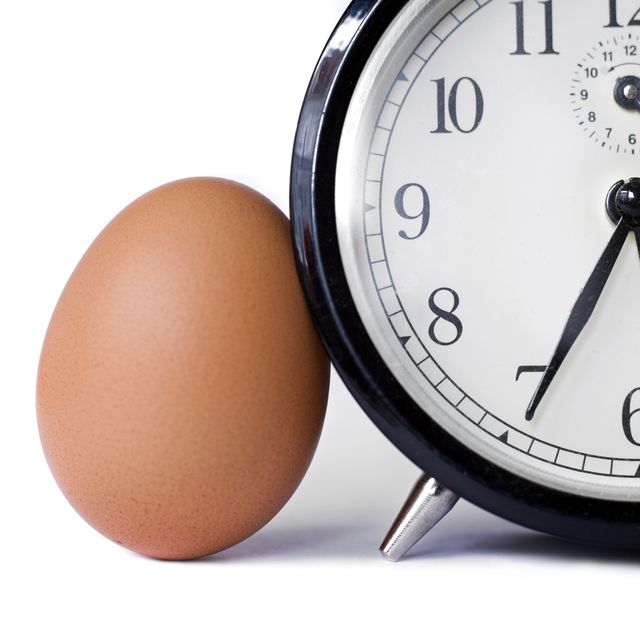 One egg and a clock