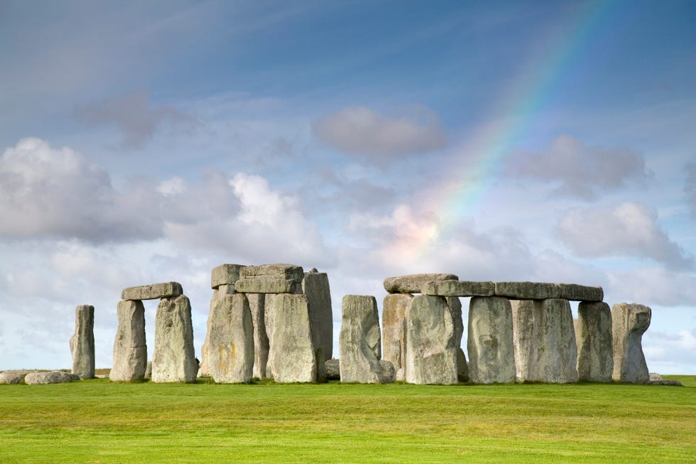 Rainbow over Stonehenge, Salisbury Plain