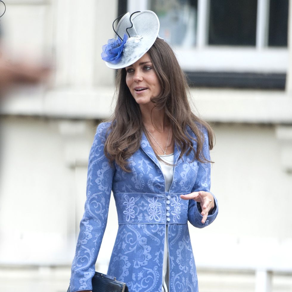 kate middleton attends the wedding of nicholas van cutsem and alice hadden paton at the guards chapel, wellington barracks in london photo by mark cuthbertuk press via getty images