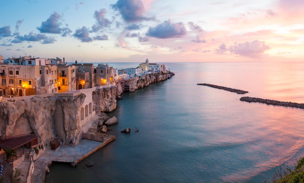panorama, vieste, promontorio del gargano, puglia, italy