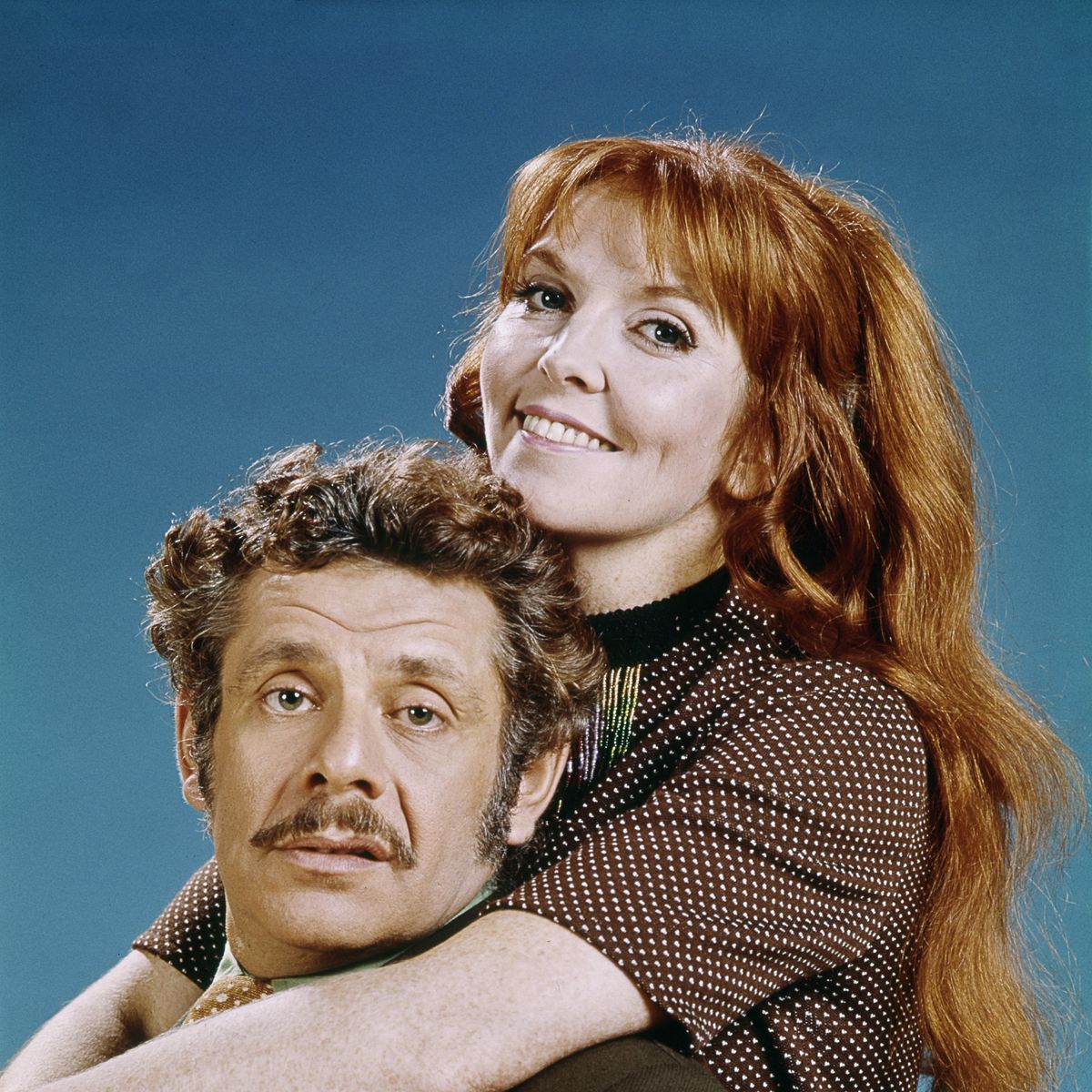 kraft music hall    love  marriage, part 1  2 episode 1311  1312    pictured l r  husband and wife comedy team jerry stiller, anne meara    photo by nbcu photo banknbcuniversal via getty images via getty images