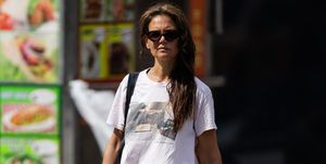 new york, new york august 05 katie holmes is seen in noho on august 05, 2023 in new york city photo by gothamgc images