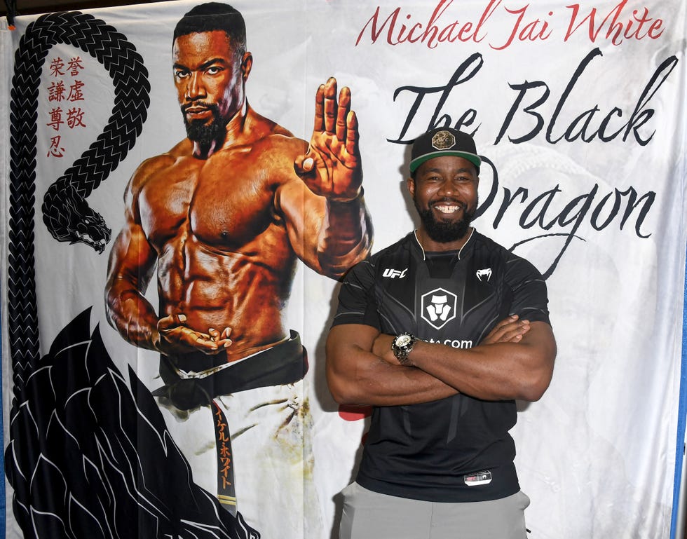 GLENDALE, CA, AUGUST 05: Michael Jai White attends the 17th Annual Dragonfest Exposition held at the Glendale City Auditorium on August 5, 2023 in Glendale, California. Photo by Albert. ortegaggetti images